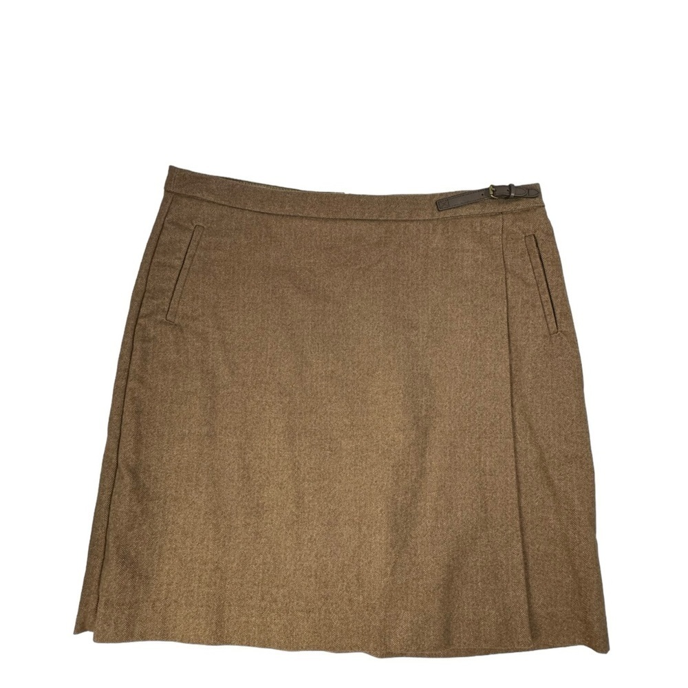 L.L. Bean wrap skirt with pockets and belt size 16